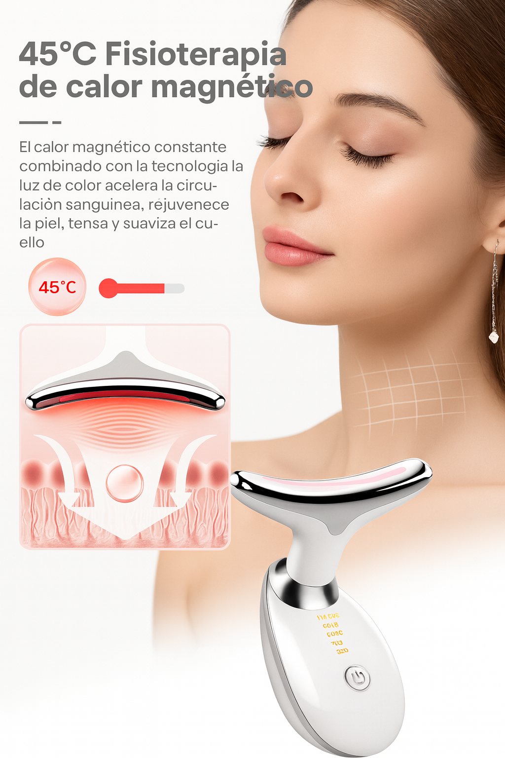 Masajeador Facial de Microcorriente